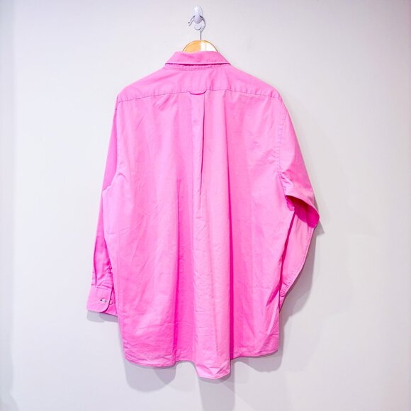 IZOD Pink button-down shirt | Classic lightweight cotton feel | Men's XL * - Picture 2 of 8